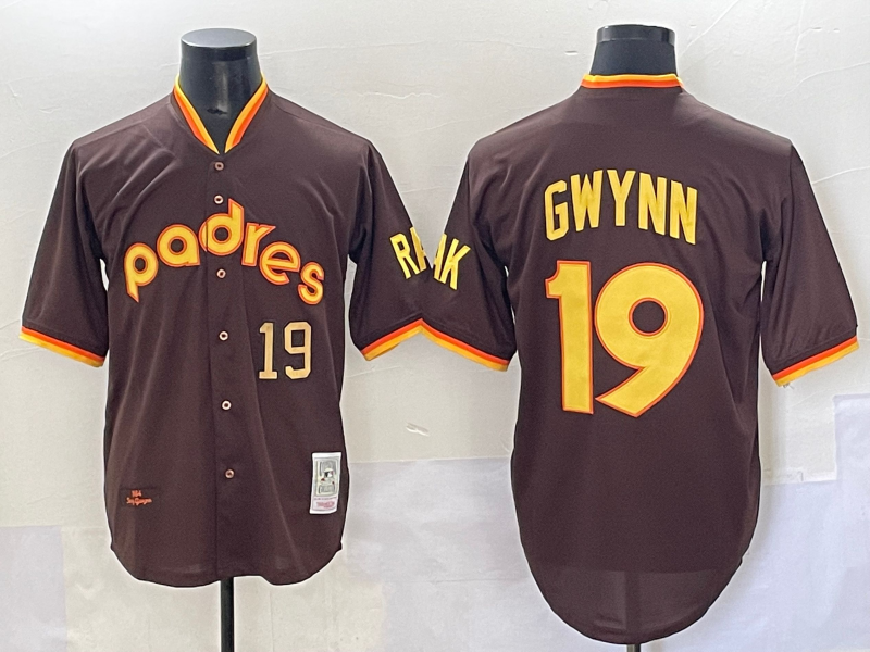 Men San Diego Padres #19 Gwynn brown Nike 2025 MLB Jersey 002